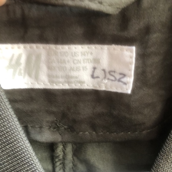 H&M Teen Olive Green Satin Like Bomber Jacket - Picture 4 of 7